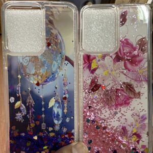 Vivo Y16/ Y56(5G) water glitter case | water simmer ladies cover