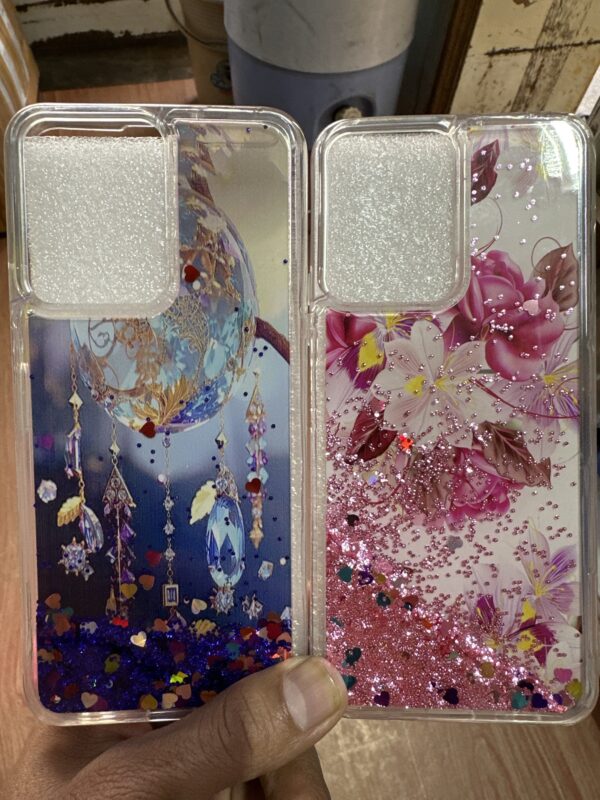 Vivo Y16/ Y56(5G) water glitter case | water simmer ladies cover